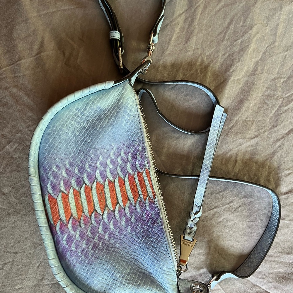 Aimee Kestenberg Casablanca Crossbody Bag Purse Moroccan Python Leather NWT